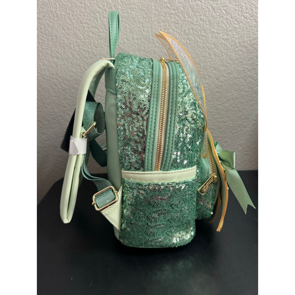 Loungefly Disney Tinker Bell Figural Winged Mini Backpack from Peter Pan New - Picture 4 of 6